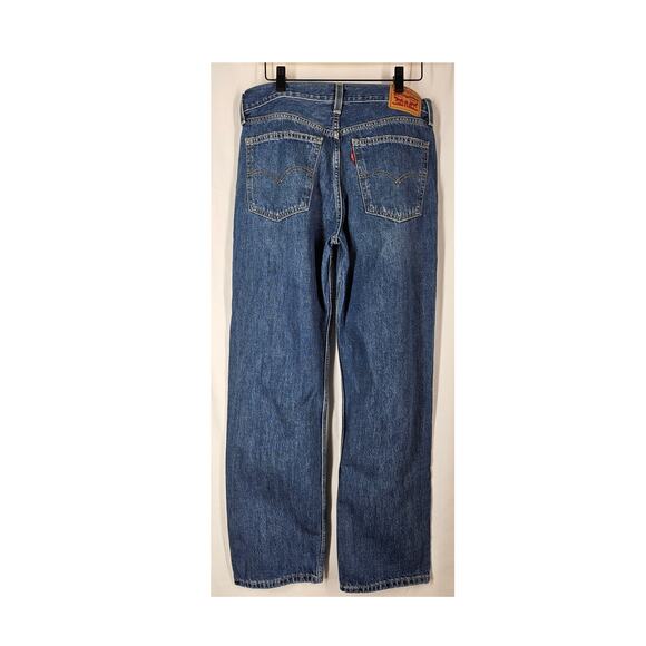 LEVI'S WOMEN'S LOW PRO JEANS REGULAR BREATHE OUT MEDIUM INDIGO SIZE W28 x L29 - Picture 2 of 12